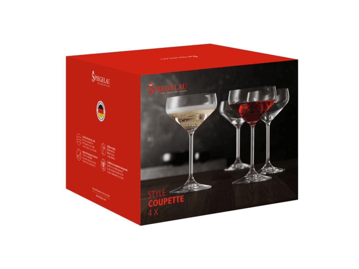 SPIEGELAU Style Coupette-glass 290ml 4pk