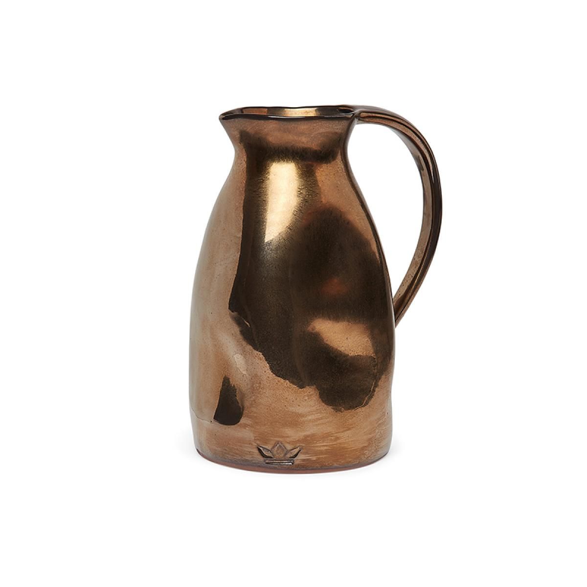 DUTCHDELUXES Dented Mugge i keramikk 1,5 liter platinum