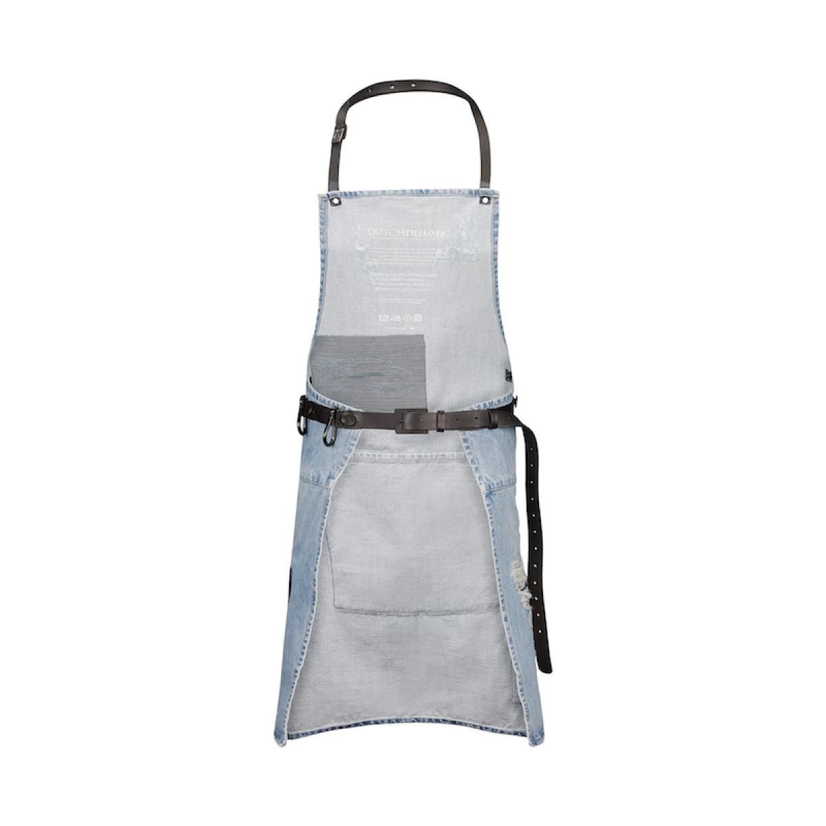 DUTCHDELUXES Grill Forkle i slitt denim | Vasket Indigo