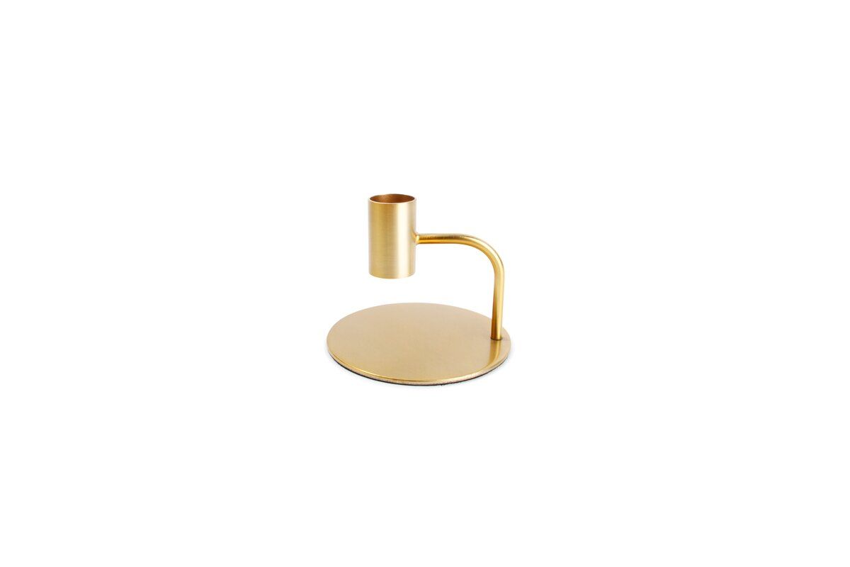 SP COLLECTION Pillar Lysestake 10xH8cm 1 stk, Metal Gold Pillar