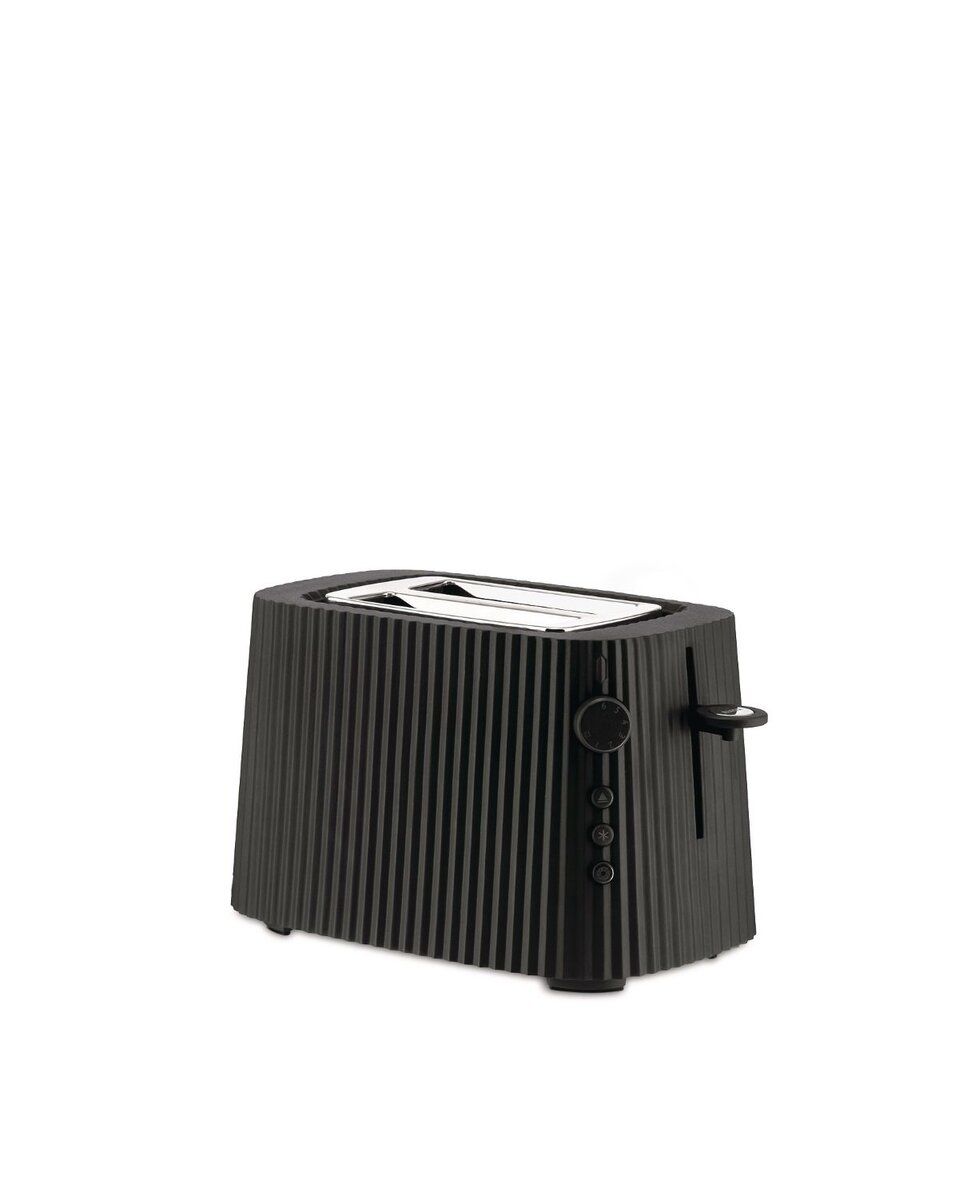 ALESSI PLISSÉ Brødrister 2-skiver, svart