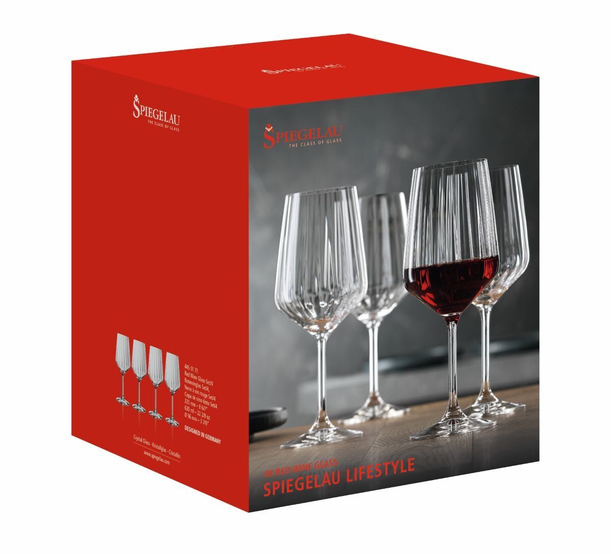 SPIEGELAU Lifestyle Rødvinsglass 630ml 4pk