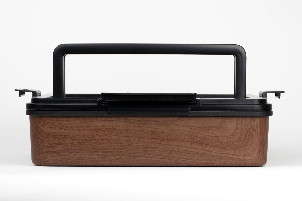 PLATTERBOX Walnut | Smart matboks med rom for piknik