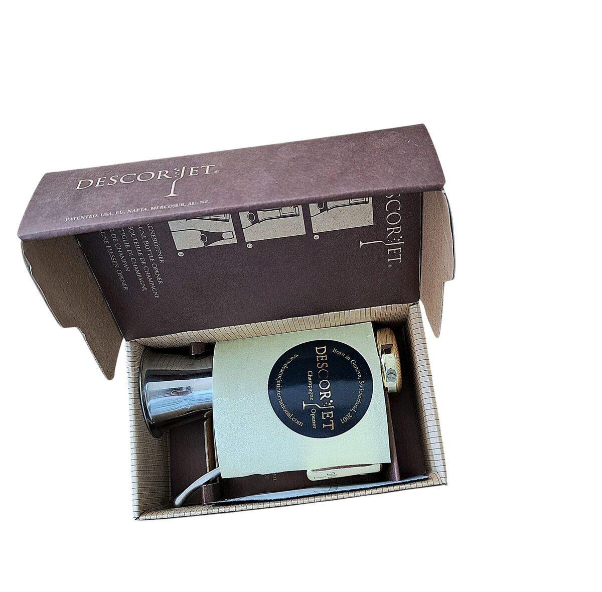 DESCORJET Champagneåpner