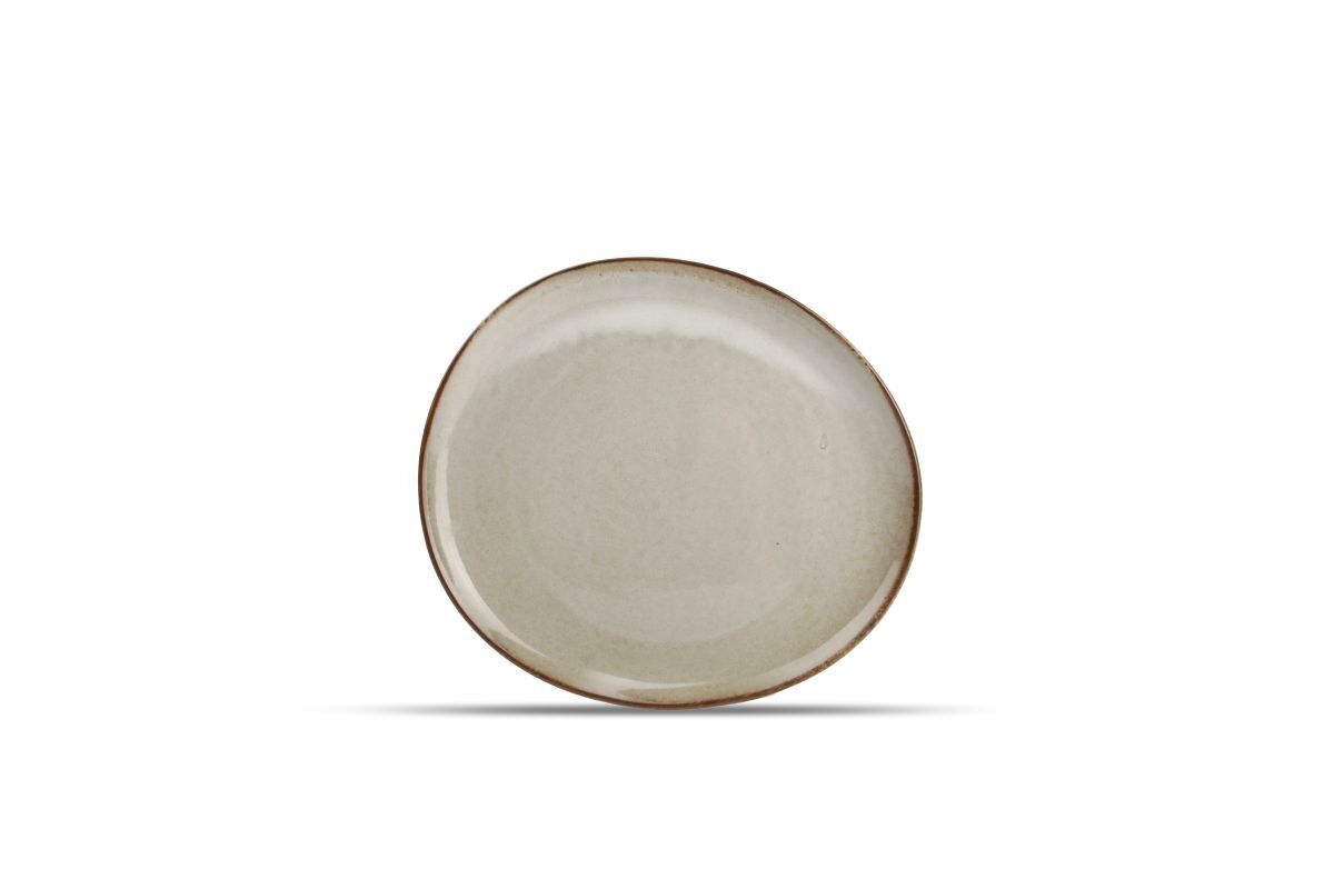 FINE2DINE Ceres Tallerken 21x18,5cm | Grågrønn