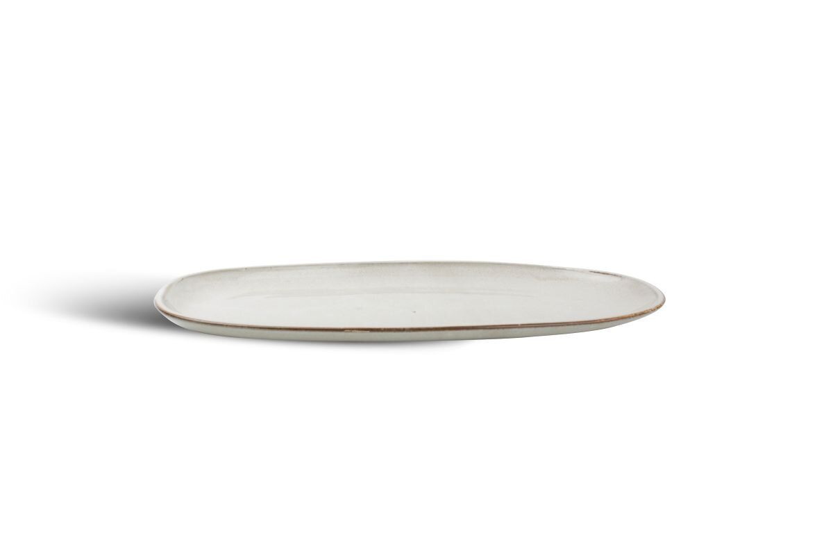 FINE2DINE Ceres Avlang Tallerken 34x14,5cm | Grågrønn