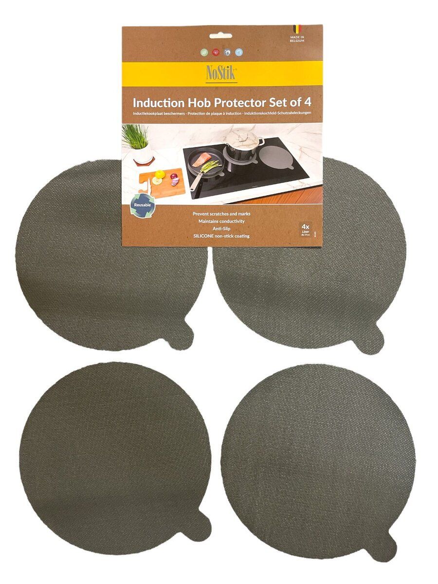NOSTIK Induksjonsbeskytter i silikon, Ø27cm, 4pk