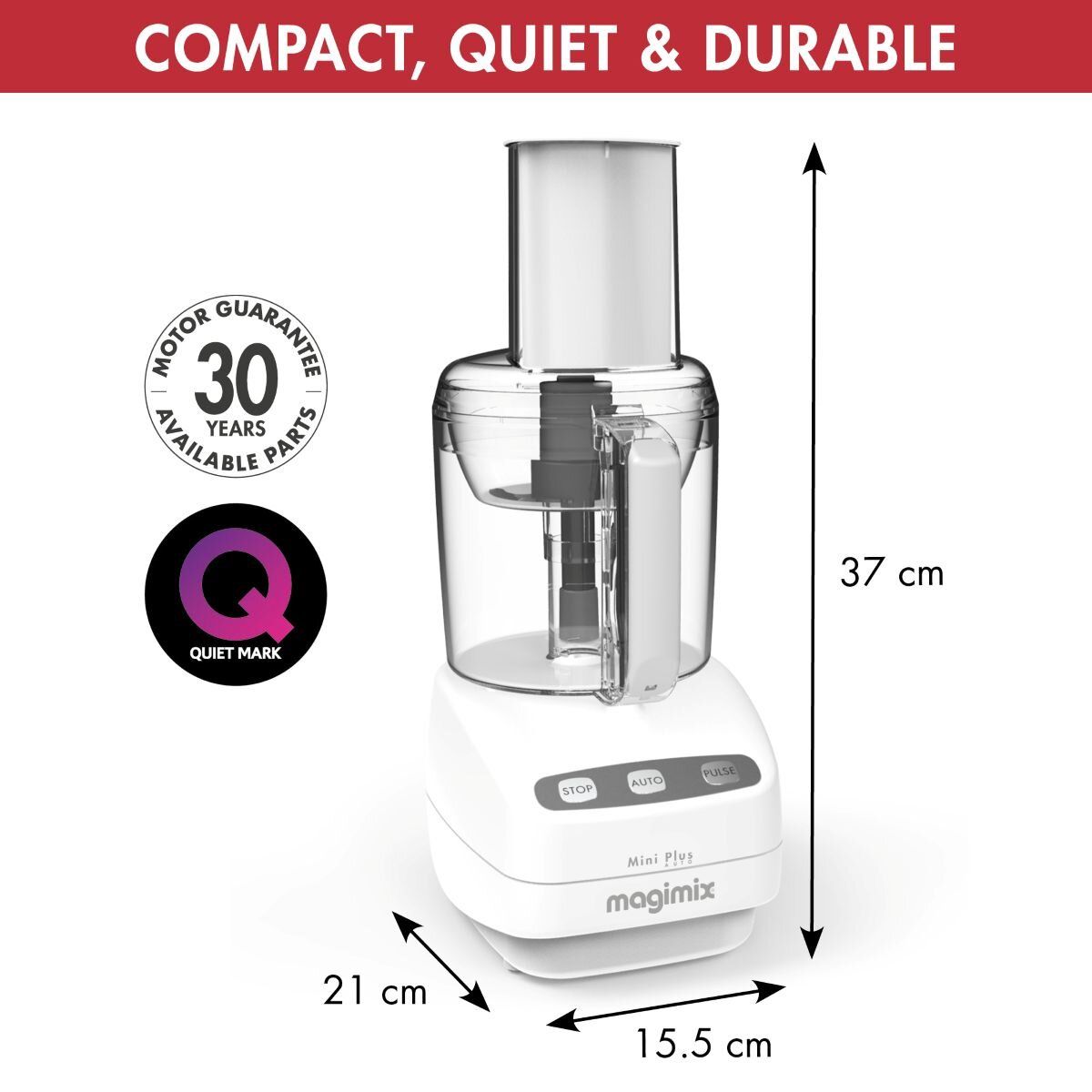 MAGIMIX Food processor Mini Plus White