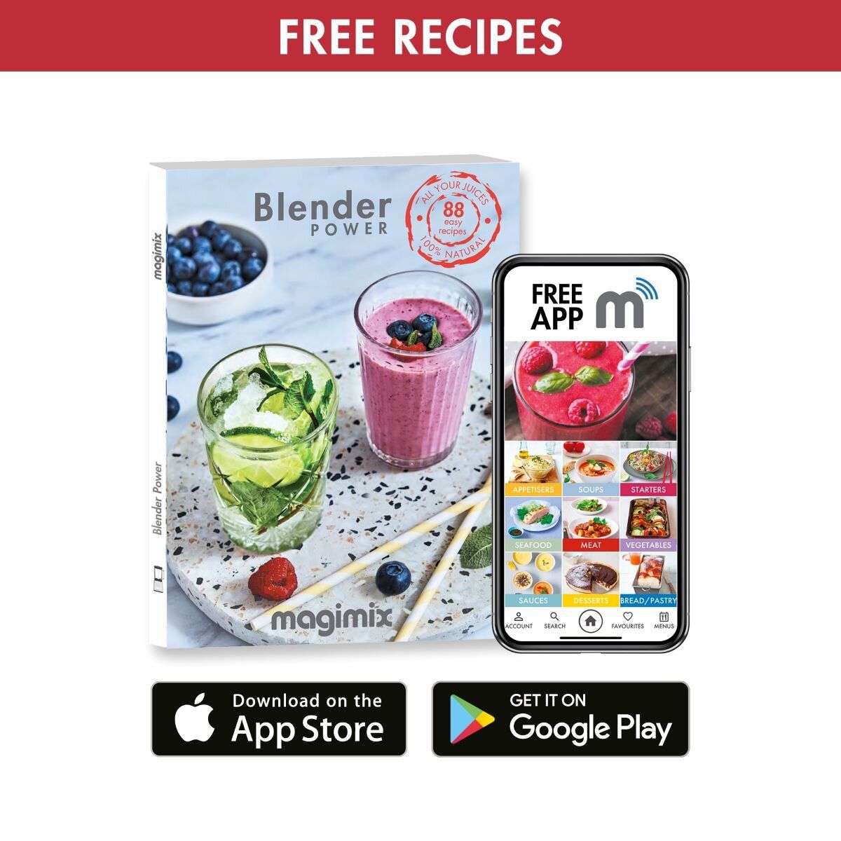 MAGIMIX Blender Power 3 Matte Chrome