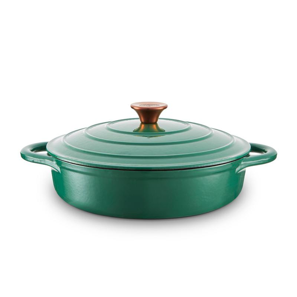 Hovedbilde BARBARY&OAK Lav Støpejernsgryte, 28cm, Grønn